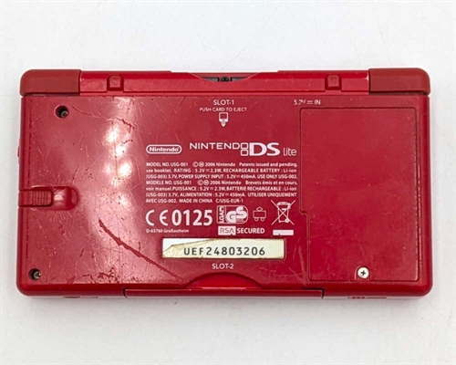 Nintendo DS Lite - Red - Console - SNR UEF24803206 (C Grade) (Used)